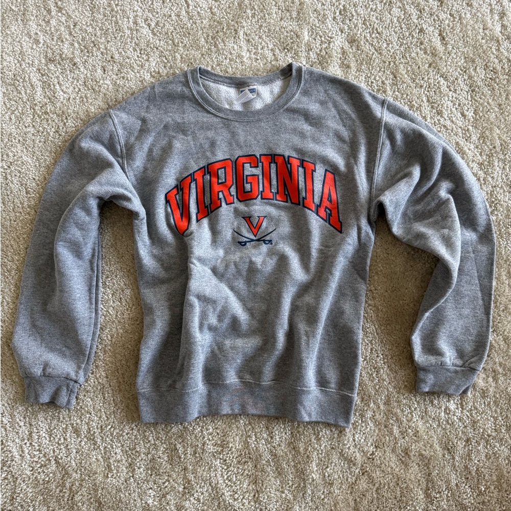 Gray Virginia Women's Crewneck
